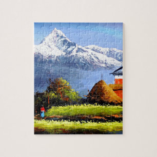 Panoramisch Uitzicht van de prachtige Everest Moun Legpuzzel