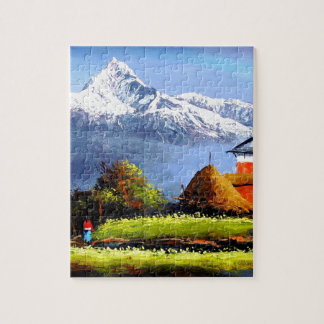 Panoramisch Uitzicht van de prachtige Everest Moun Legpuzzel