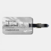 Panoramisch uitzicht van de skyline van Chicago in Bagagelabel (Achterkant horizontaal)