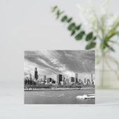 Panoramisch uitzicht van de skyline van Chicago in Briefkaart (Staand voorkant)