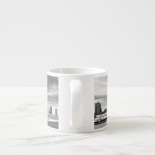 Panoramisch uitzicht van de skyline van Chicago in Espresso Kop (Achterkant)