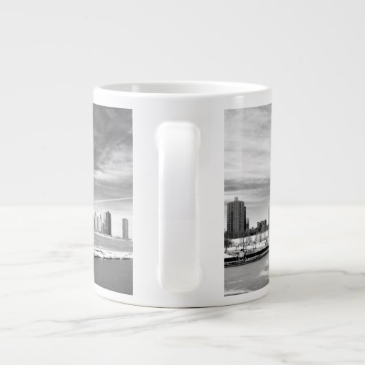 Panoramisch uitzicht van de skyline van Chicago in Grote Koffiekop (Achterkant)