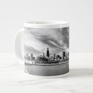 Panoramisch uitzicht van de skyline van Chicago in Grote Koffiekop