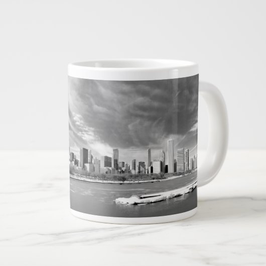 Panoramisch uitzicht van de skyline van Chicago in Grote Koffiekop (Voorkant rechts)