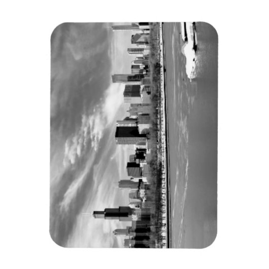 Panoramisch uitzicht van de skyline van Chicago in Magneet (Verticaal)