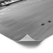 Panoramisch uitzicht van de skyline van Chicago in Poster (Hoek)