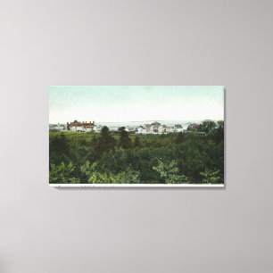 Panoramisch Uitzicht van de stad Canvas Afdruk