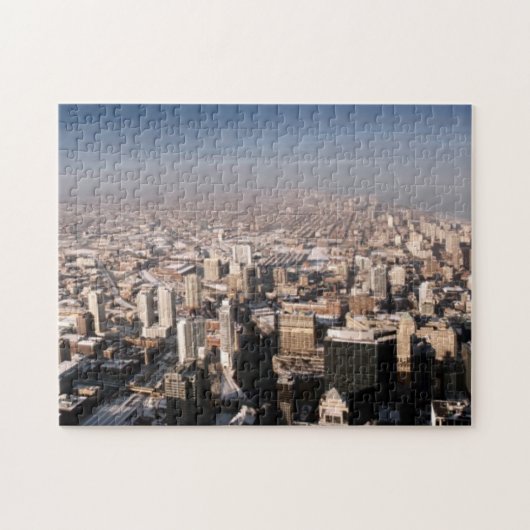 Panoramisch uitzicht van de stad legpuzzel (Horizontaal)