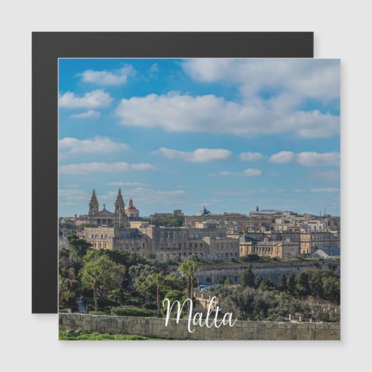 Panoramisch uitzicht van de stad Valletta in Malta (Voorkant / Achterkant)