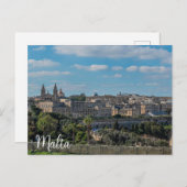 Panoramisch uitzicht van de stad Valletta op Malta Briefkaart (Voorkant / Achterkant)