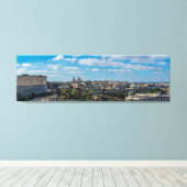 Panoramisch uitzicht van de stad Valletta op Malta Canvas Afdruk (Insitu (Houten vloer))