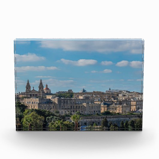Panoramisch uitzicht van de stad Valletta op Malta Fotoblokken (Voorkant)