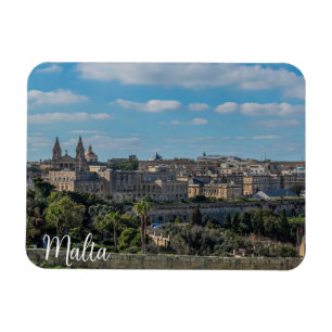 Panoramisch uitzicht van de stad Valletta op Malta Magneet