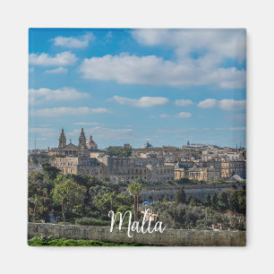 Panoramisch uitzicht van de stad Valletta op Malta Magneet