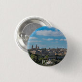Panoramisch uitzicht van de stad Valletta op Malta Ronde Button 3,2 Cm (Voorkant /achterkant)