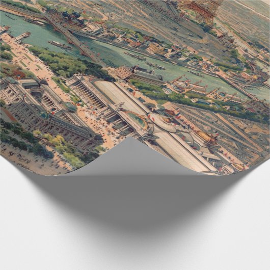 Panoramisch uitzicht van de Universele Verklaring Cadeaupapier (Hoek)