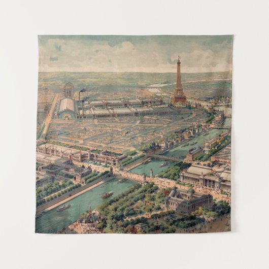 Panoramisch uitzicht van de Universele Verklaring Wandkleed (Voorkant)