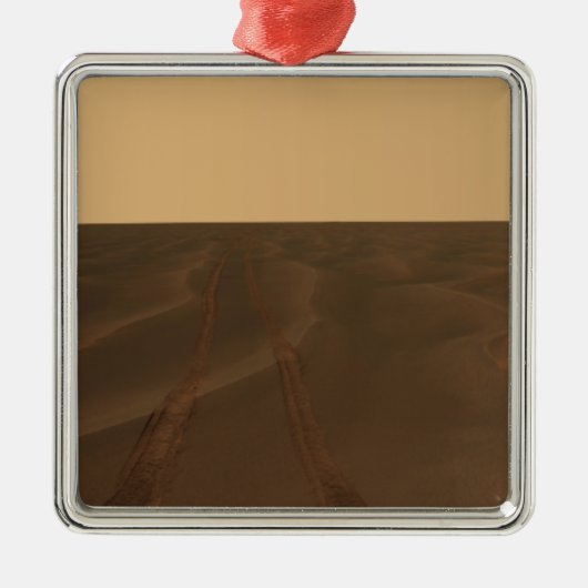 Panoramisch uitzicht van de vlakten van Meridiani Metalen Ornament (Voorkant)