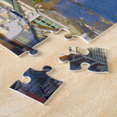 Panoramisch uitzicht van de waterstraal van Genève Legpuzzel (Zijkant)