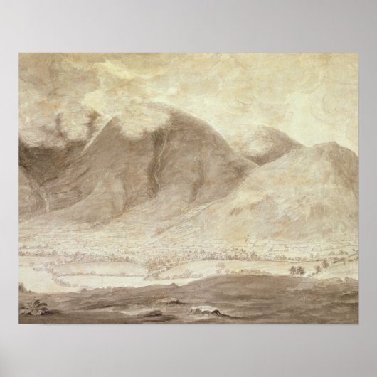 Panoramisch Uitzicht van Derwentwater en de Vale v Poster (Voorkant)