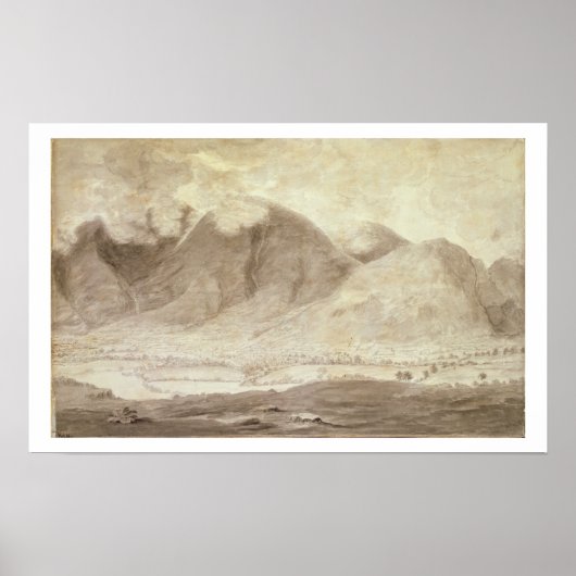 Panoramisch Uitzicht van Derwentwater en de Vale v Poster (Voorkant)