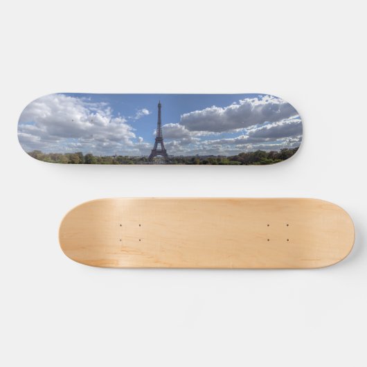 Panoramisch uitzicht van Eiffeltoren uit Trocadero Persoonlijk Skateboard (Horizontaal)