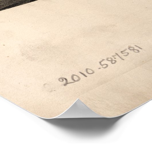 Panoramisch uitzicht van Evansville, Indiana (1880 Poster (Hoek)