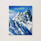 Panoramisch Uitzicht van Everest Mountain Peak Legpuzzel (Verticaal)