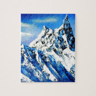 Panoramisch Uitzicht van Everest Mountain Peak Legpuzzel
