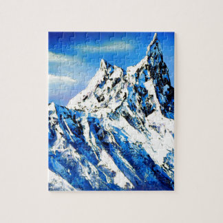 Panoramisch Uitzicht van Everest Mountain Peak Legpuzzel