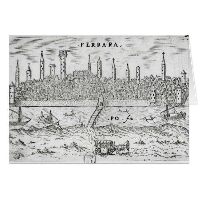 Panoramisch uitzicht van Ferrara (Voorkant Horizontaal)