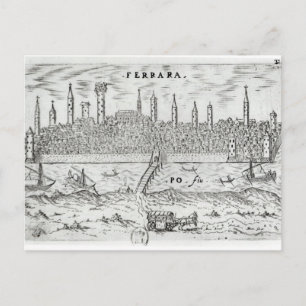 Panoramisch uitzicht van Ferrara Briefkaart