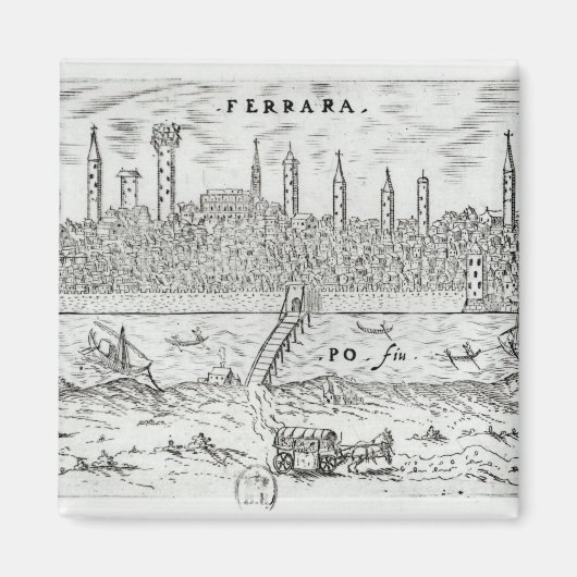 Panoramisch uitzicht van Ferrara Magneet (Voorkant)