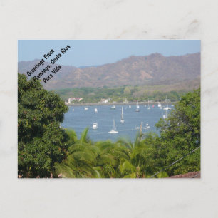 Panoramisch Uitzicht van Flamingo Beach, Costa Ric Briefkaart