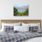 Panoramisch Uitzicht van Flamingo Beach, Costa Ric Canvas Afdruk (Insitu (Slaapkamer))