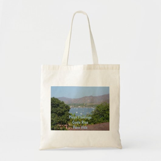 Panoramisch Uitzicht van Flamingo Beach, Costa Ric Tote Bag (Voorkant)