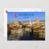 Panoramisch Uitzicht van Florence, Briefkaart van  (Voorkant / Achterkant)