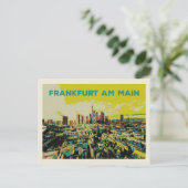 Panoramisch Uitzicht van Frankfurt Briefkaart (Staand voorkant)