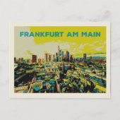 Panoramisch Uitzicht van Frankfurt Briefkaart (Voorkant)