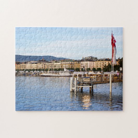 Panoramisch uitzicht van Genève Legpuzzel (Horizontaal)