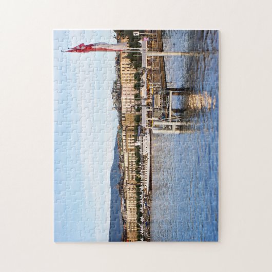 Panoramisch uitzicht van Genève Legpuzzel (Verticaal)