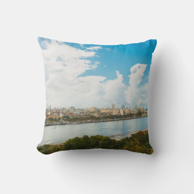 Panoramisch Uitzicht van Havana, Cuba Kussen (Voorkant)