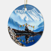 Panoramisch Uitzicht van het Annapurnagebergte Nep Keramisch Ornament (Links)