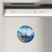 Panoramisch Uitzicht van het Annapurnagebergte Nep Magneet (Insitu (Vaatwasser))