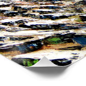 Panoramisch Uitzicht van het Annapurnagebergte Nep Poster (Hoek)