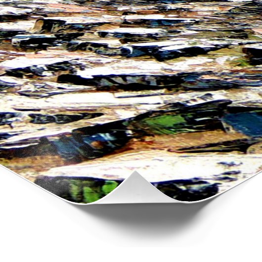 Panoramisch Uitzicht van het Annapurnagebergte Nep Poster (Hoek)