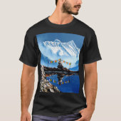 Panoramisch Uitzicht van het Annapurnagebergte Nep T-shirt (Voorkant)