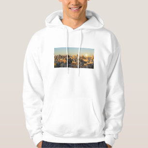 Panoramisch Uitzicht van het Cityscape bij Dusk Hoodie