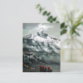 Panoramisch Uitzicht van het Everest-basiskamp Briefkaart (Staand voorkant)