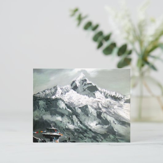 Panoramisch Uitzicht van het Everest-basiskamp Briefkaart (Staand voorkant)